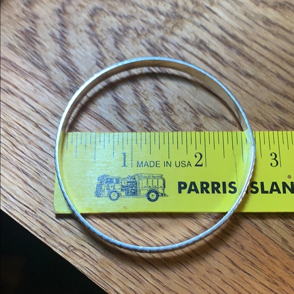 Vintage Sterling Silver Safran Bangle Bracelet - Picture 11 of 15